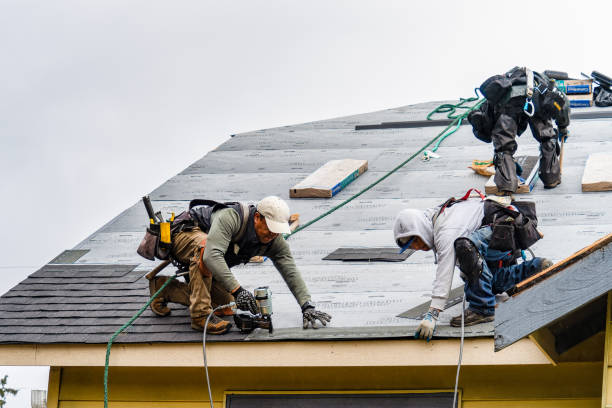 Professional Roofing technician working in Blawenburg, NJ